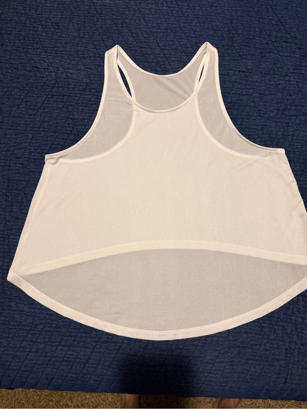 lululemon athletica White Racerback Mesh Tank